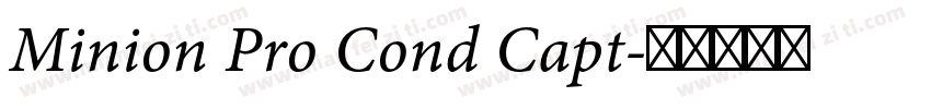 Minion Pro Cond Capt字体转换